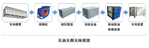 无油无烟无味净化系统组成 